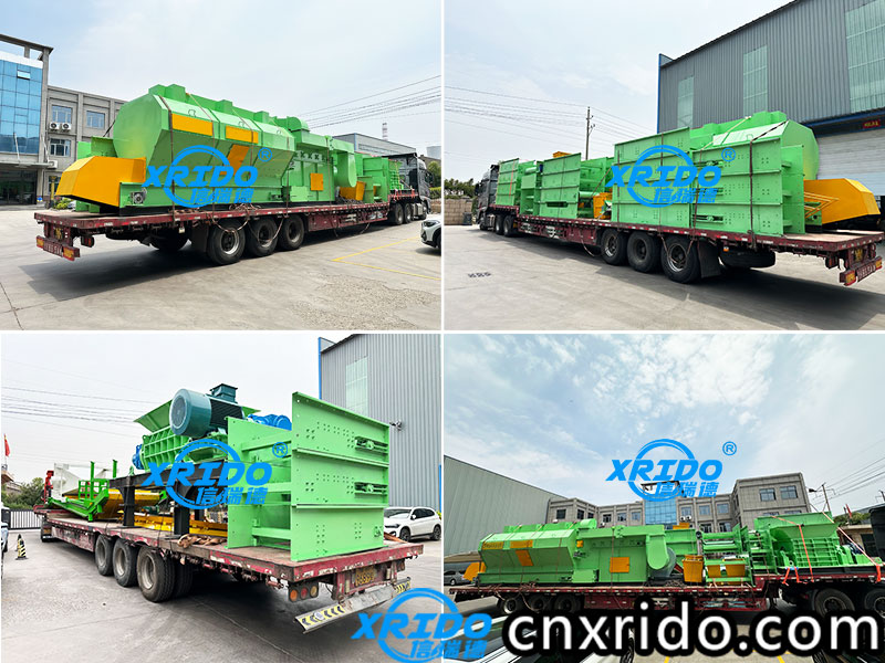 Domestic waste sorting and recycling line equipment delivery